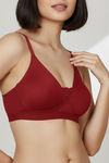 Zivame Beautiful Basics Padded Non Wired 3/4Th Coverage T-Shirt Bra - Sundried Tomato — thumbnail 6